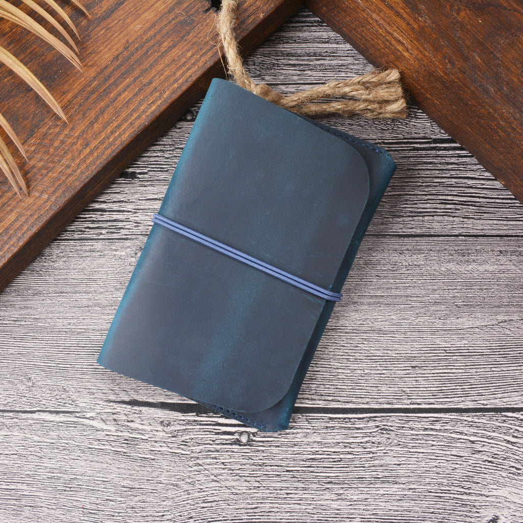 Leather Passport Holder with Card Slots and Wallet