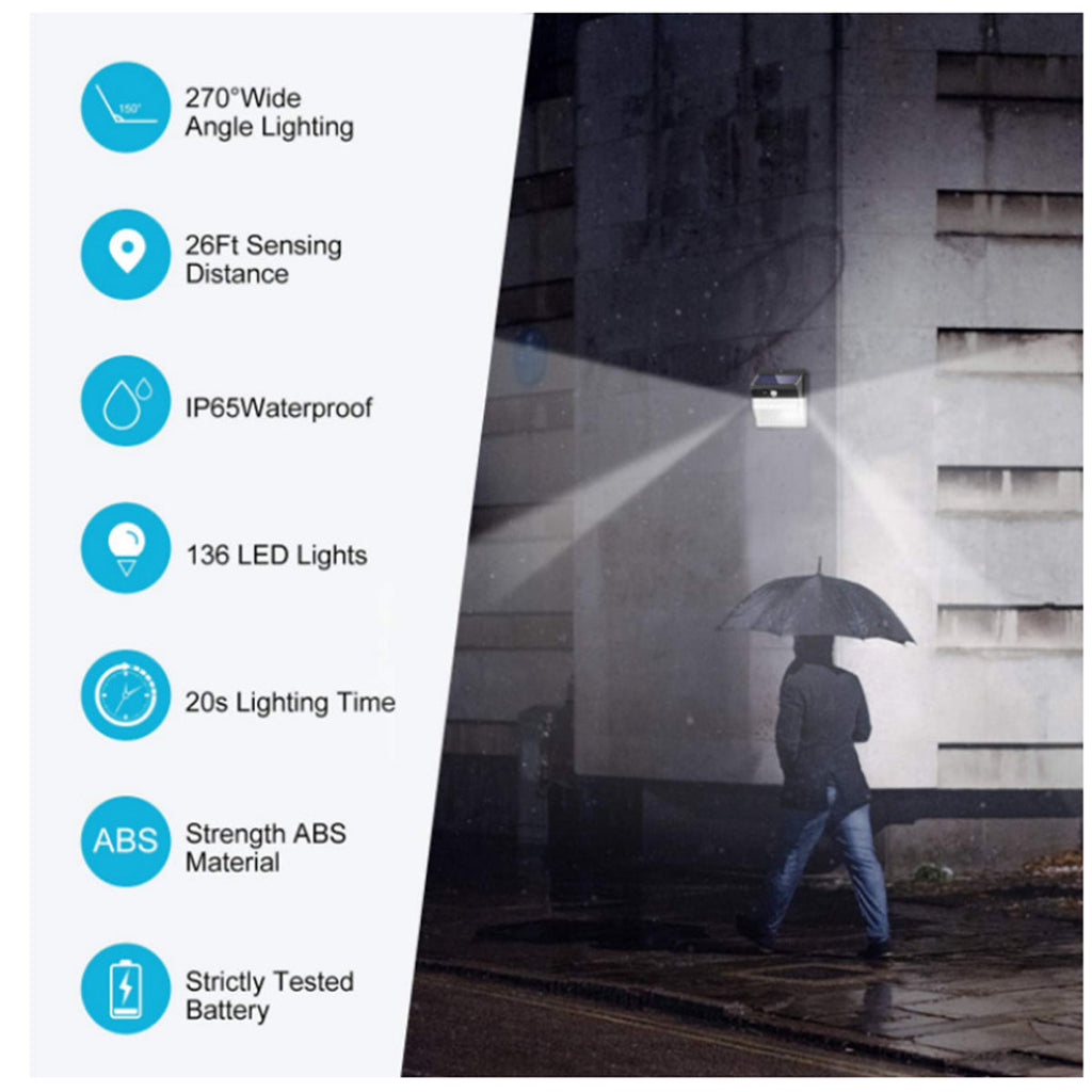 Lumina 206 Solar LED Cluster Lights, Motion Sensor