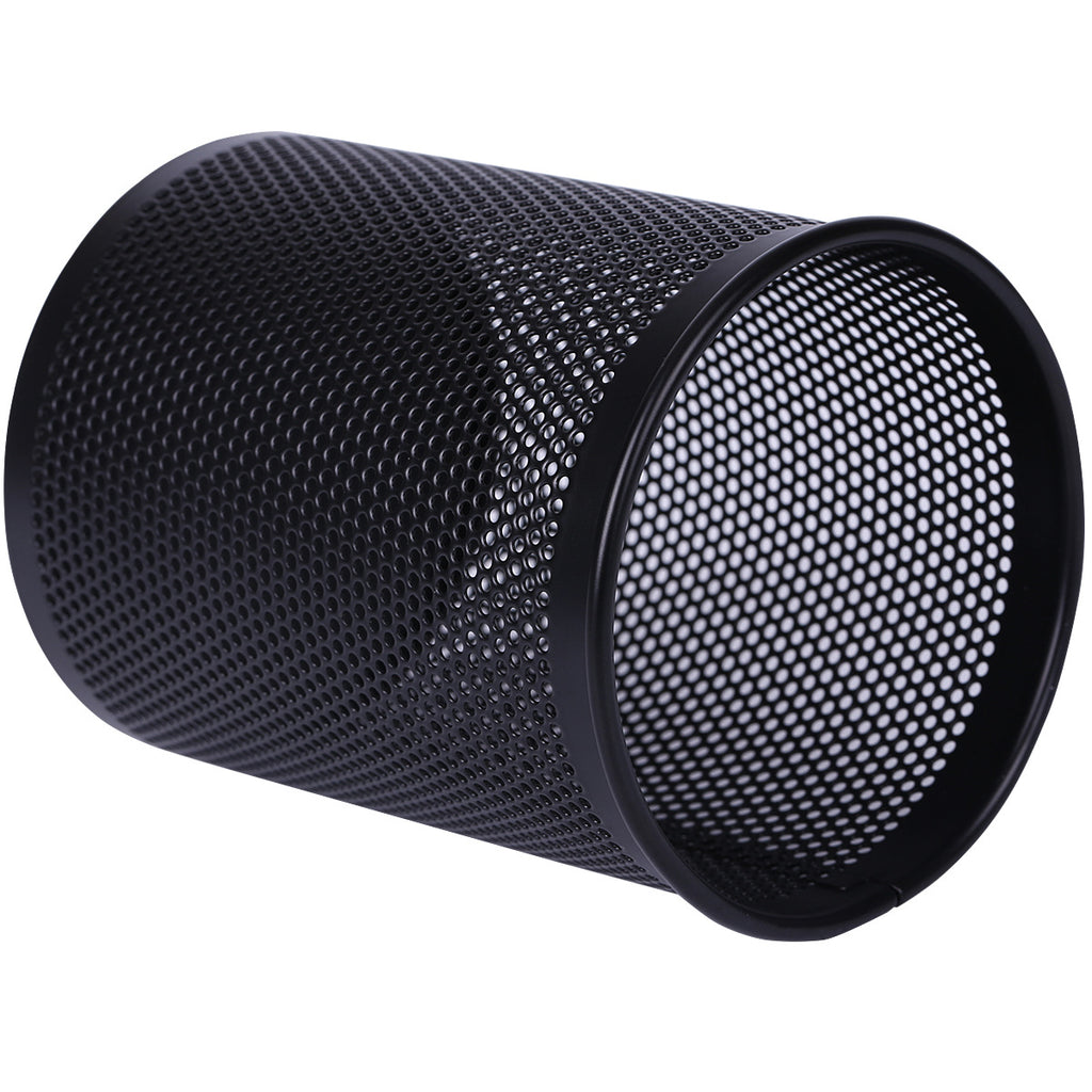 Deli 909 Metal Round Pencil Holder for Desk Storage