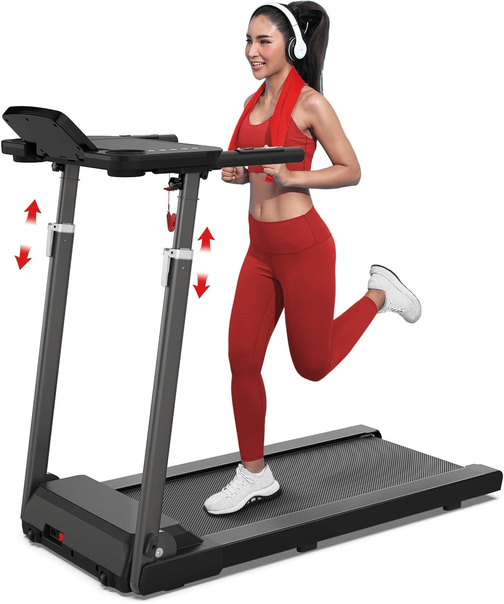 Treadmill with Tabletop Workstation, Adjustable Height