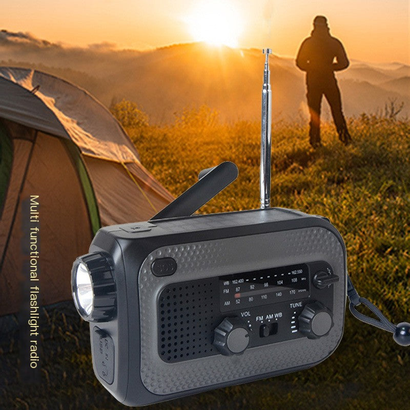Hand-Crank Emergency Radio with Solar Charging
