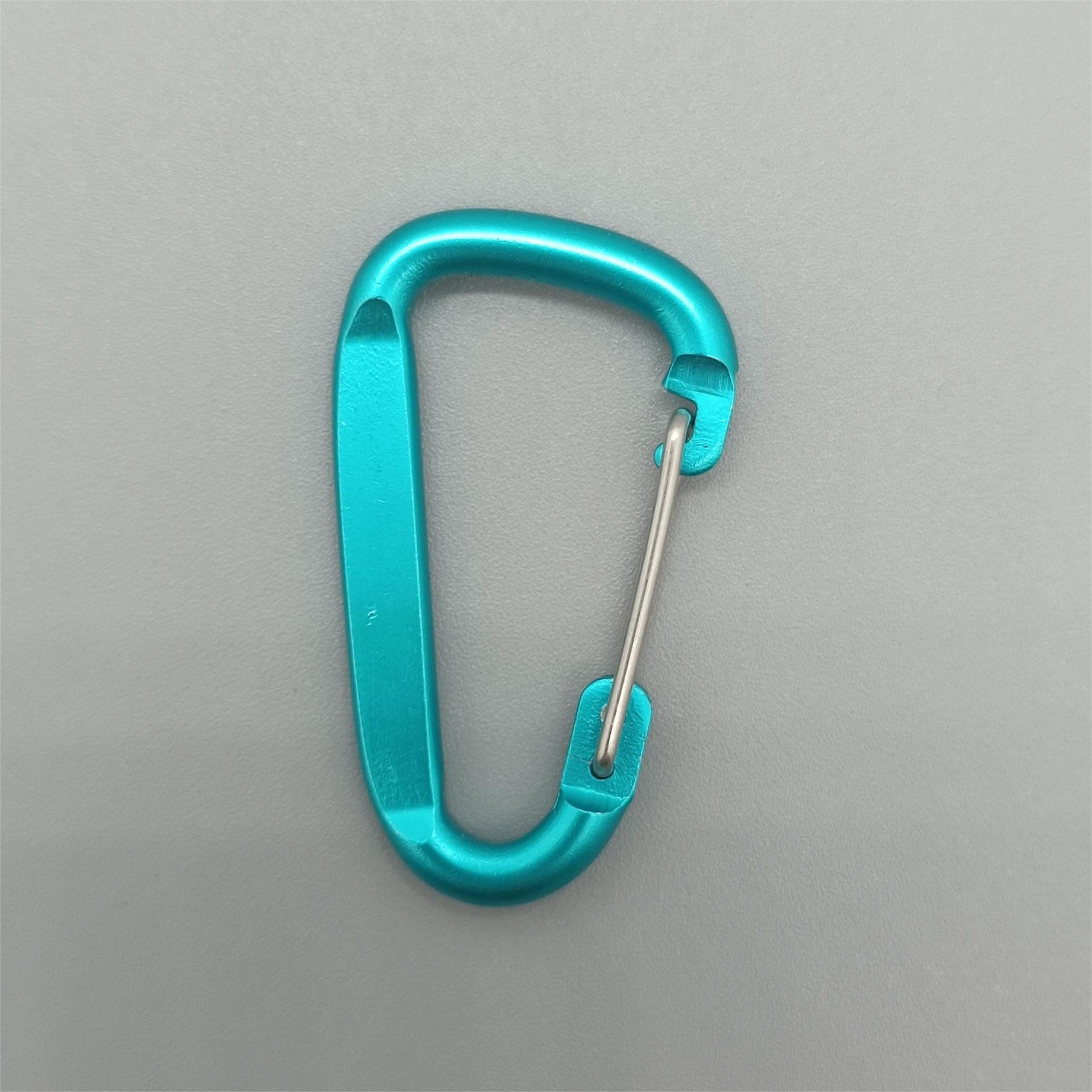 Colorful Aluminum Alloy D-Shaped Carabiner Hook