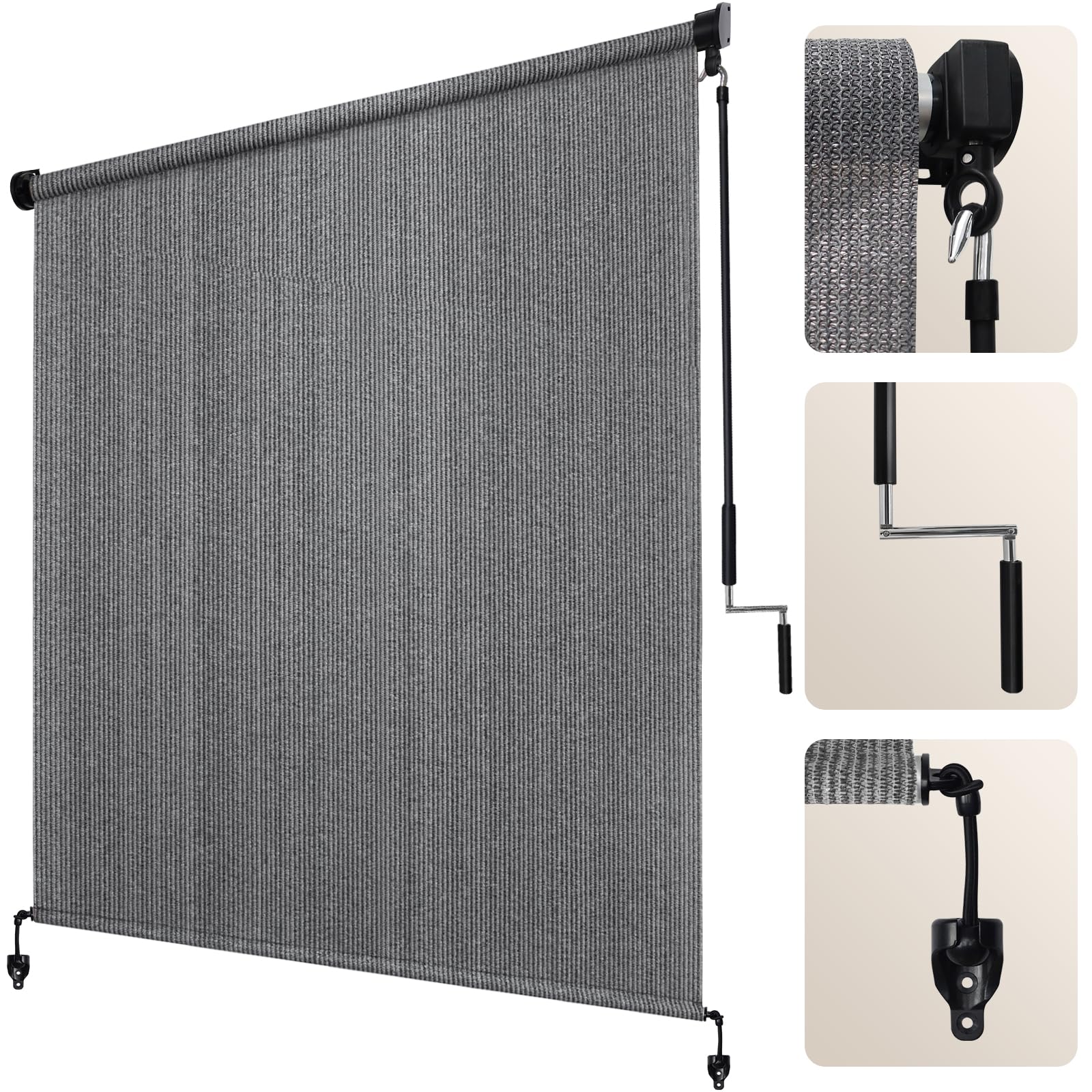 Artpuch Outdoor Roller Shade, 84x72in