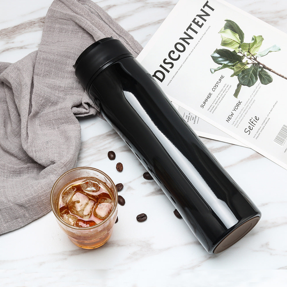 Portable Stainless Steel French Press for Coffee & Tea