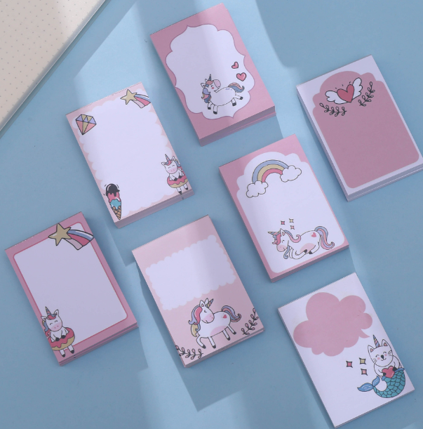 NBY-518 Unicorn Glue Binding Sticky Note Pad