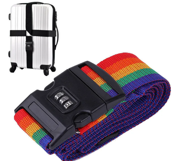 Secure Cross Strap Luggage Belt with Lock