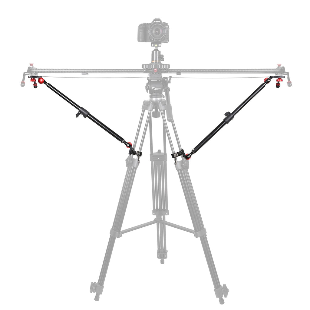GVM Camera Slider Support Arm, 2-Pack with C-Clamps