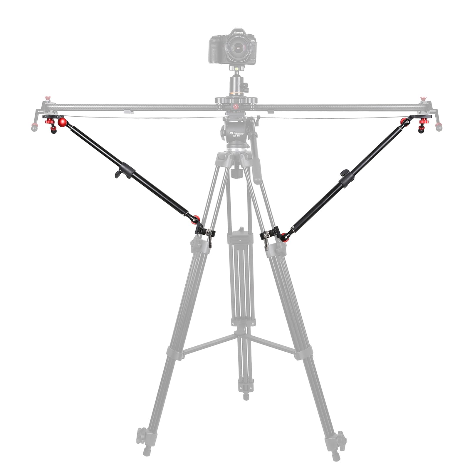 GVM Camera Slider Support Arm, 2-Pack with C-Clamps