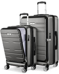 2-Piece Expandable Hard Shell Luggage Set with TSA Lock