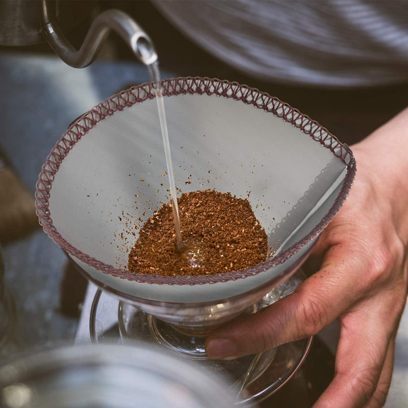 Reusable Stainless Steel Pour Over Coffee Filter Cone