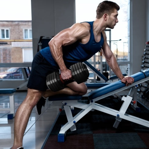 Adjustable Dumbbell Set, 10-in-1 Quick Turn