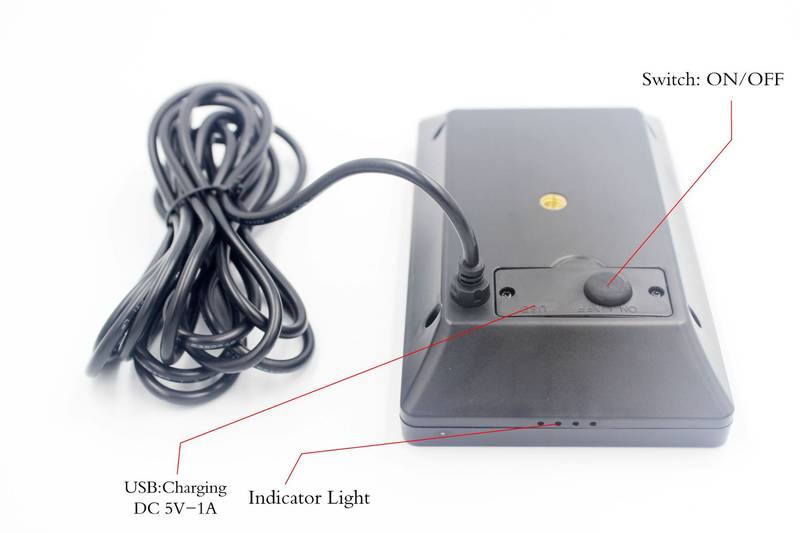 9V Solar Panel Charger for Outdoor Camera Battery