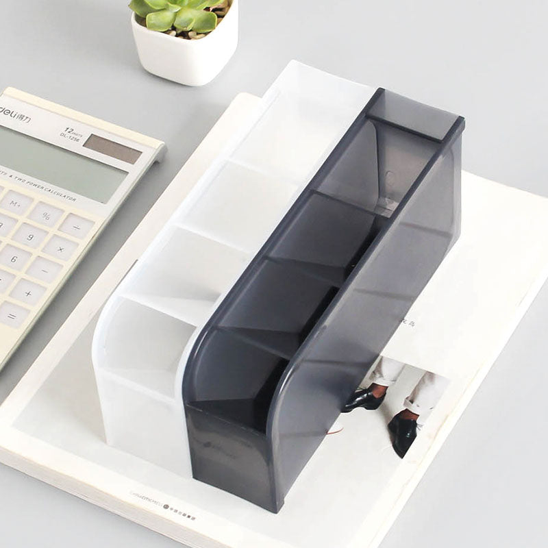 Multi-Functional Desk Organizer with Slanted Pen Holder