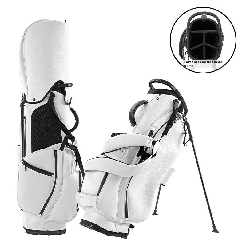 PU Leather Waterproof Golf Bag with Stand