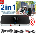 Bluetooth 5.0 Transmitter Receiver 2-in-1 Wireless Audio 3.5mm Jack Aux Adapter