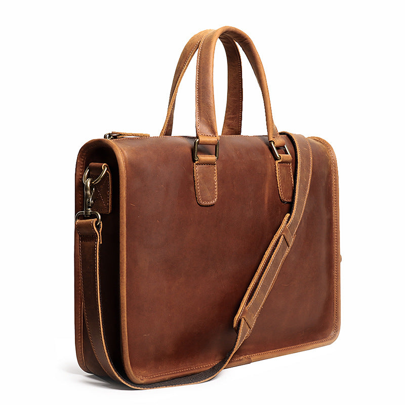 Crazy Horse Leather Briefcase