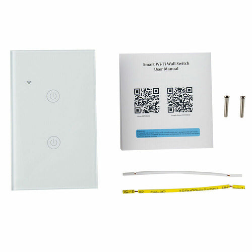 1/2/3/4 Gang WiFi Smart Wall Touch Light Switch Glass Panel For Alexa/Google APP