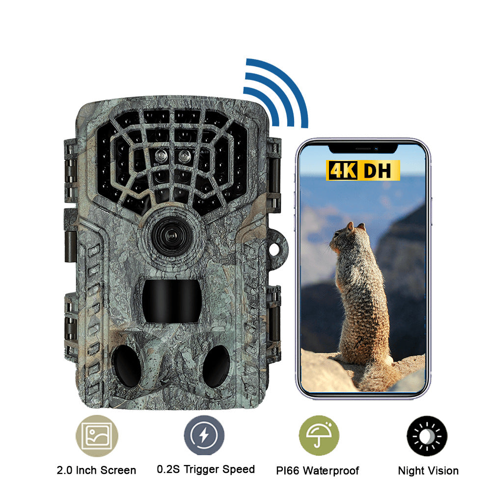 48MP Bluetooth WiFi Trail Camera with Motion Detection
