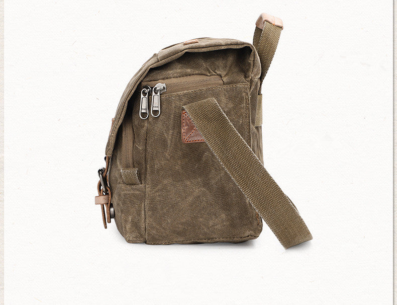 Water-Resistant Canvas Camera Bag for DSLR Crossbody
