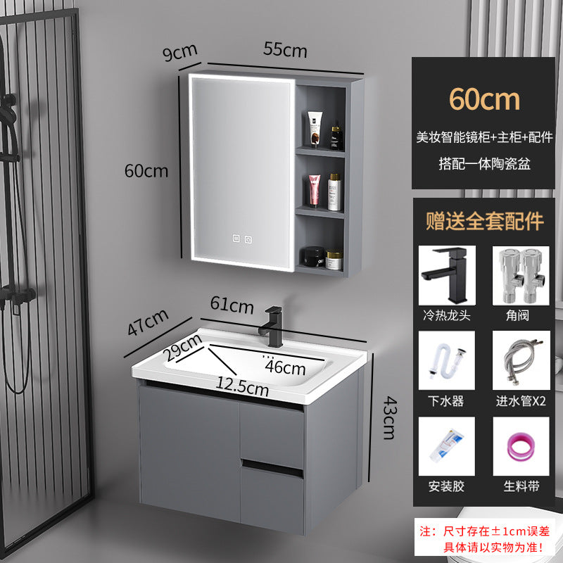 Drawer Bathroom Vanity with Ceramic Sink Combo