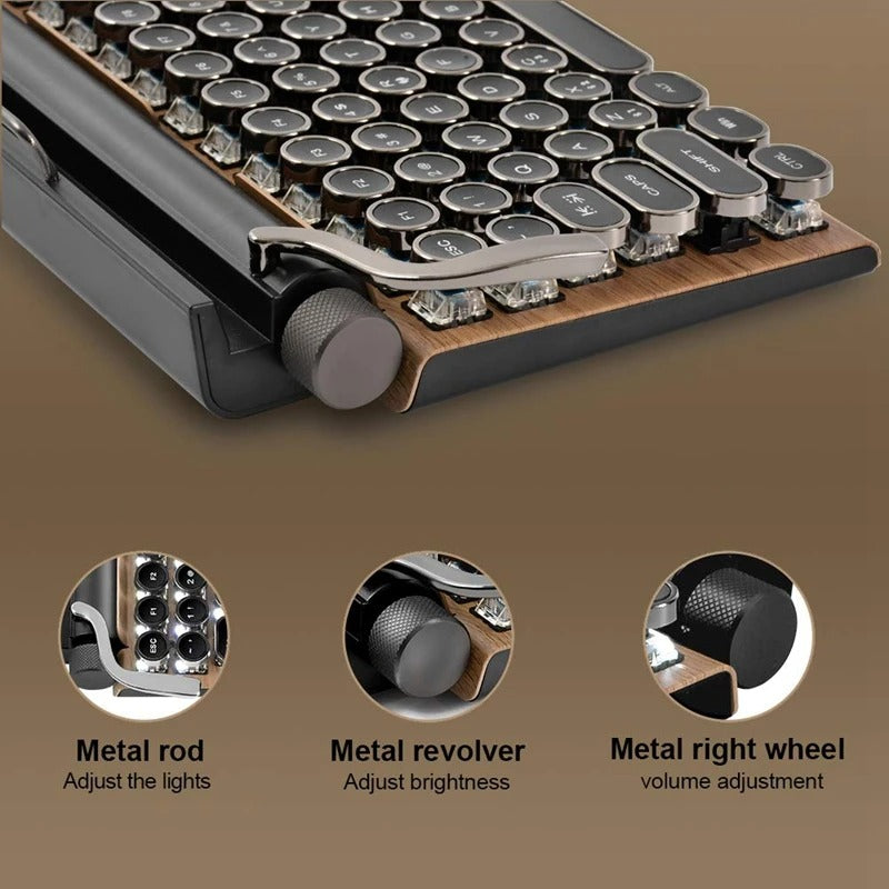 Retro Typewriter Bluetooth Keyboard