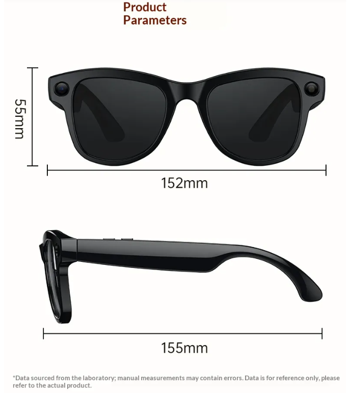 AI Smart Glasses with 8MP Camera
