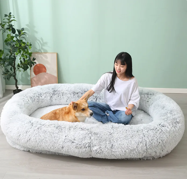 Human-Size Washable Dog Bed