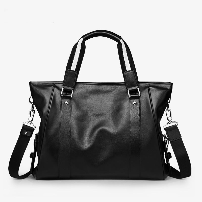 Leather Business Briefcase, Large Capacity