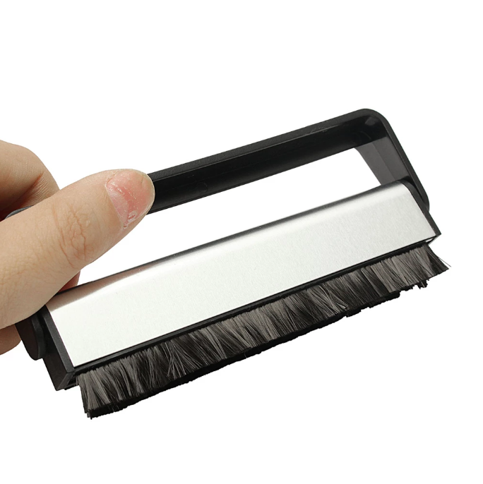 Vinyl Record Cleaning Brush with Carbon Fiber Bristles