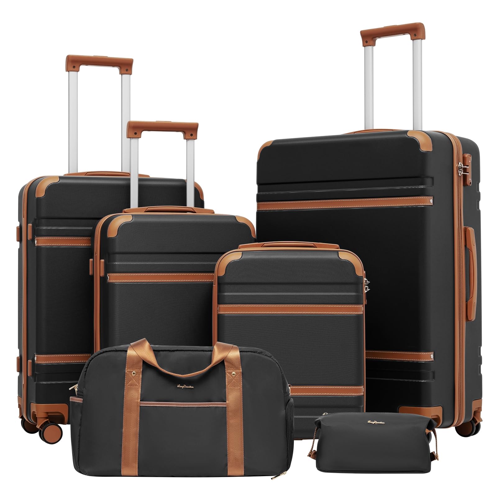 6-Piece Hardside Luggage Set with TSA Lock
