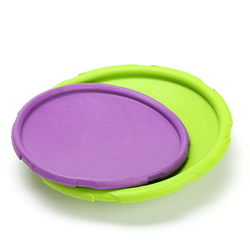 Safe Non-Toxic Rubber Dog Frisbee for Training