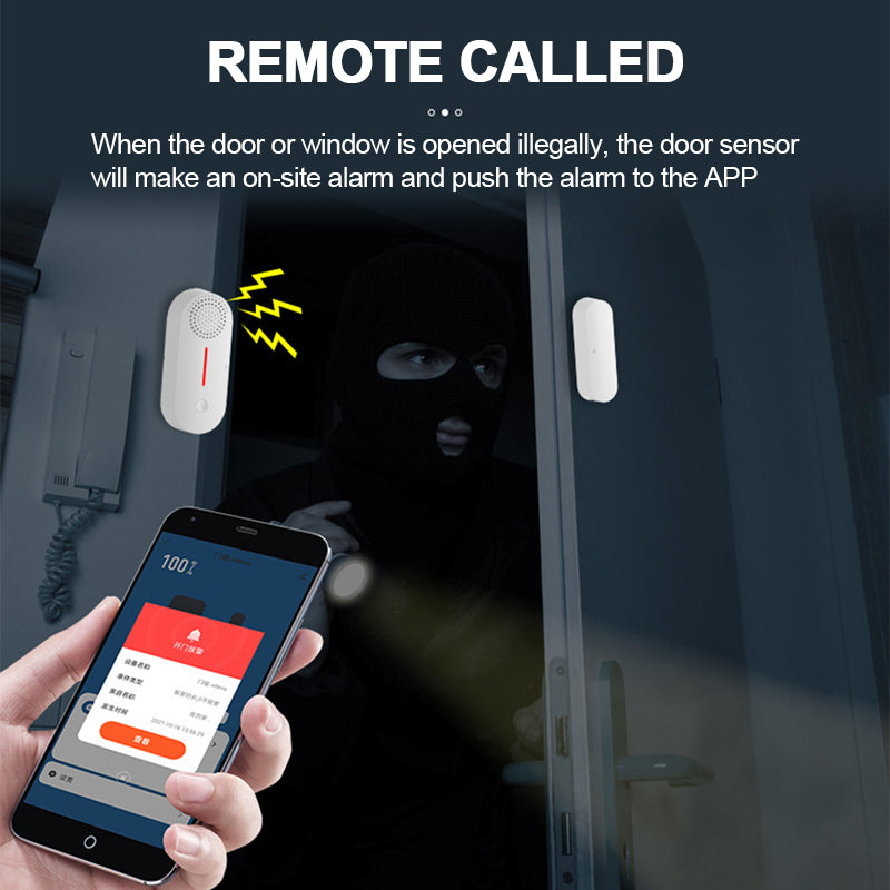 Tuya Smart WiFi Wireless Door Window Alarm System