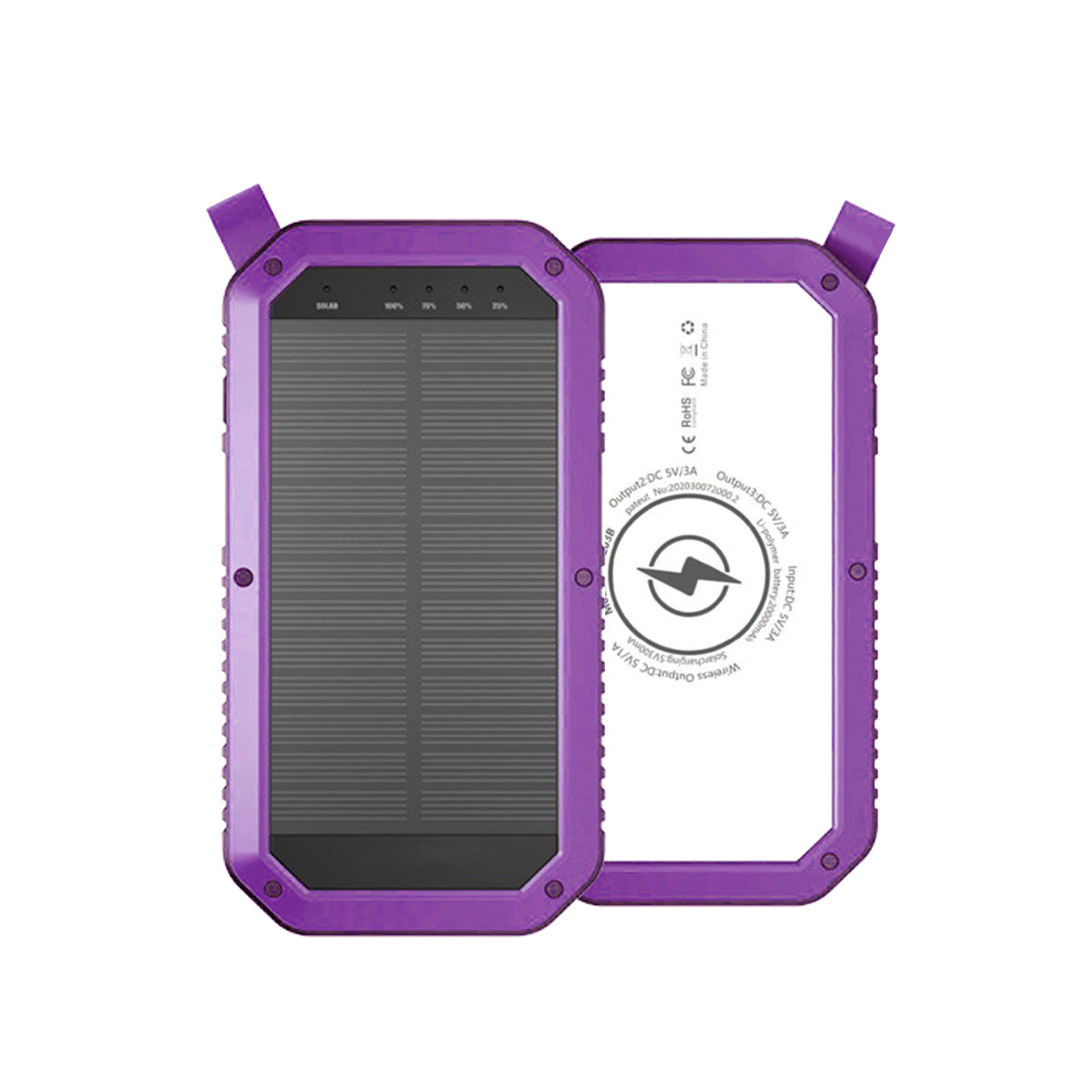 Sun Chaser Mini Solar Wireless Charger with LED Flood Light