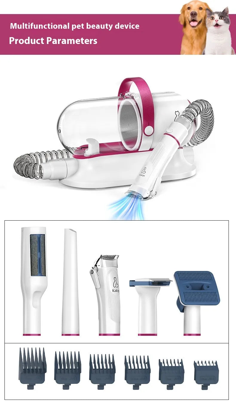 Pet Grooming Vacuum & Clipper Kit