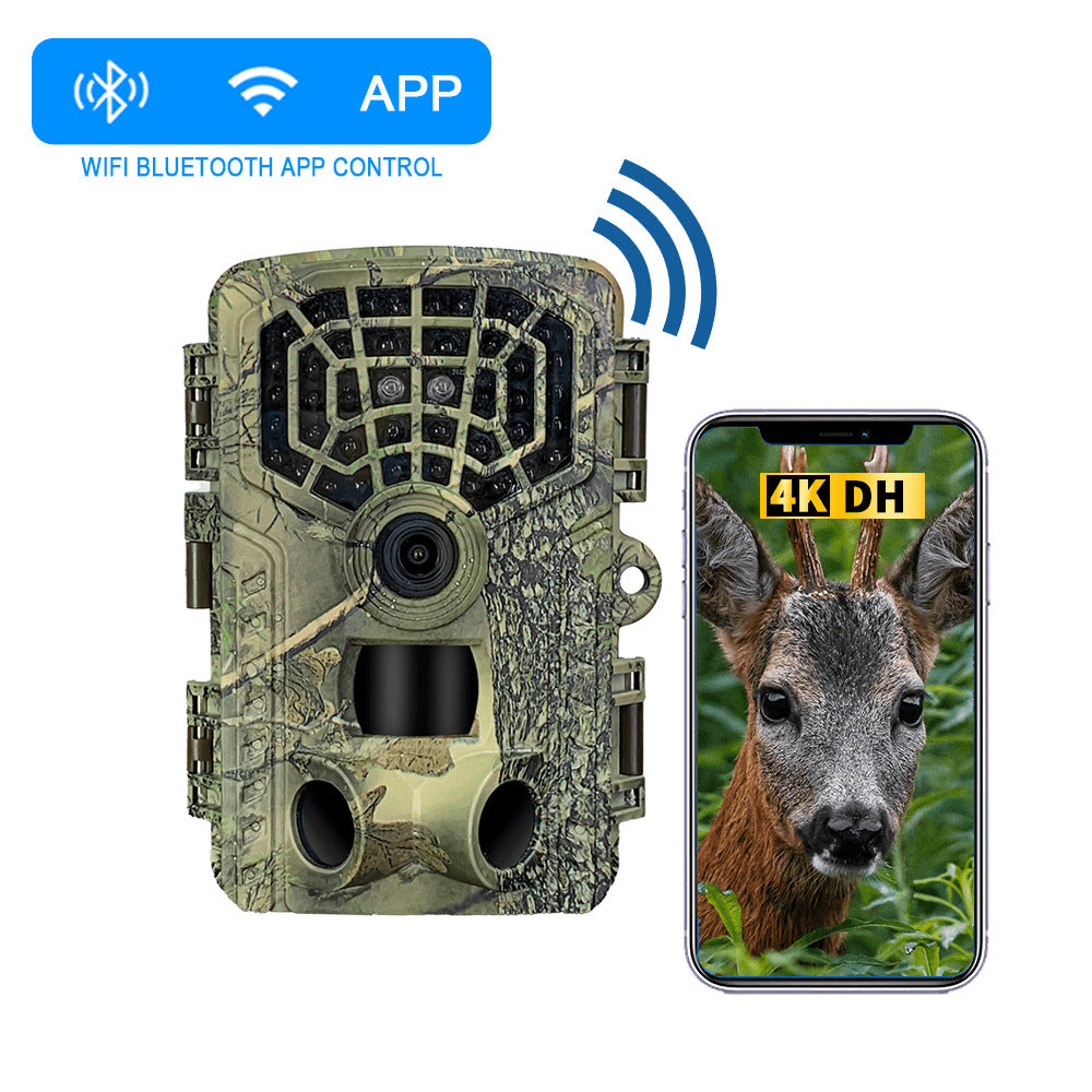 48MP Bluetooth WiFi Trail Camera with Motion Detection