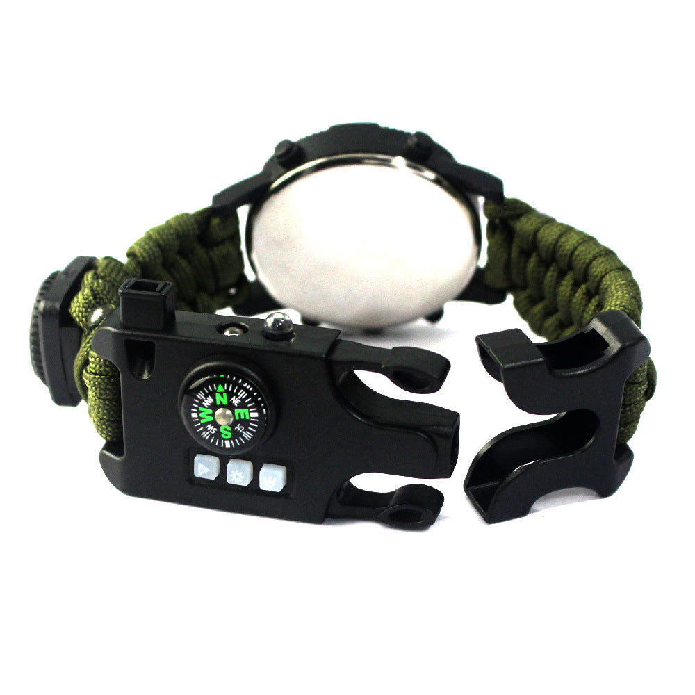 AK17 Outdoor Survival Paracord Watch with Compass