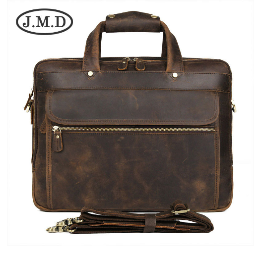 Genuine Leather Executive Briefcase 15.6"