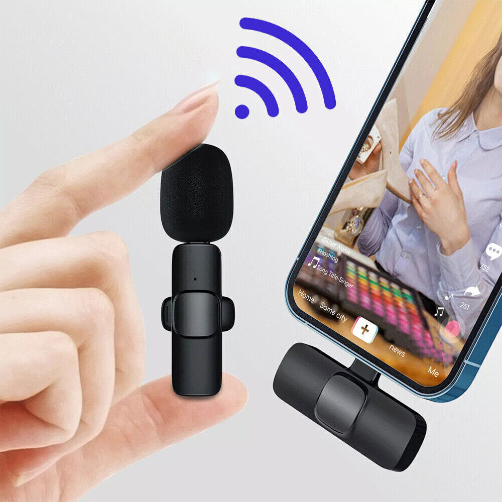 Lavalier Microphone Wireless Audio Video Recording Mini Mic