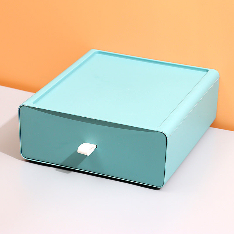 Desktop Drawer Organizer - Stackable Plastic Storage Box