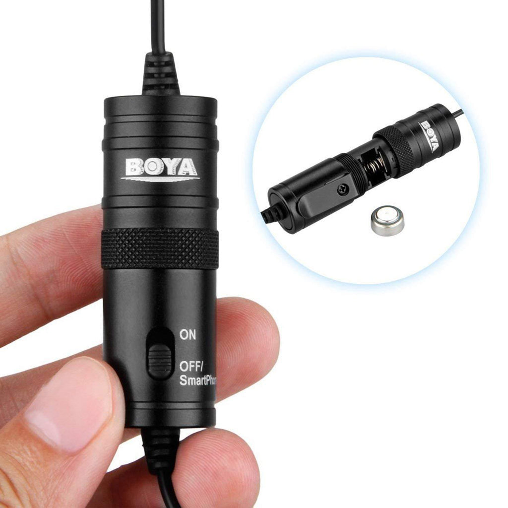 Lavalier Microphone with 6m Cable for Cameras and Phones