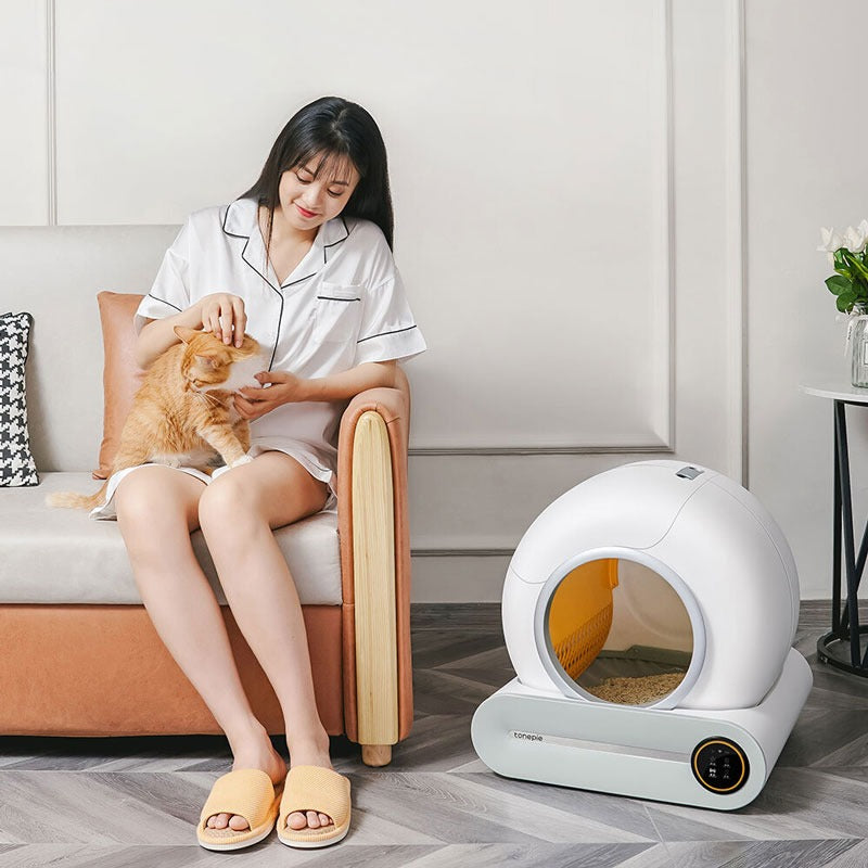 Automatic Enclosed Cat Litter Box