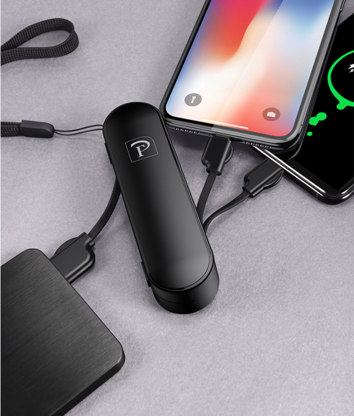 Portable 3-in-1 USB Charging Cable with Stand