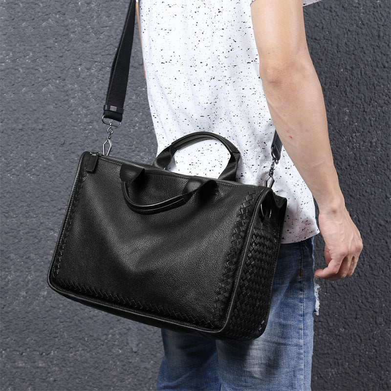 Genuine Leather Business Shoulder Bag