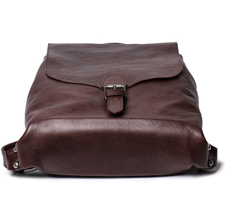 Women's Waxed Cowhide Leather Backpack