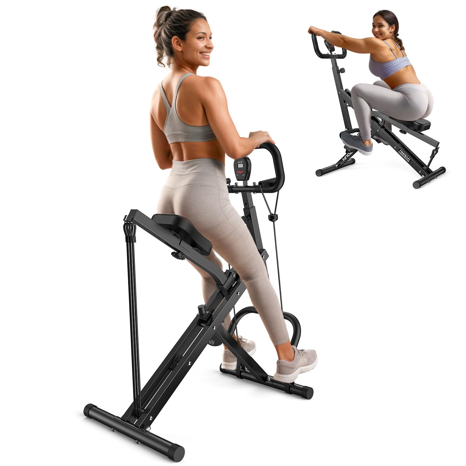 Foldable Squat & Glute Trainer with Resistance Bands (330 lb)