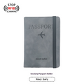PU Leather Passport Holder and Luggage Tag Set