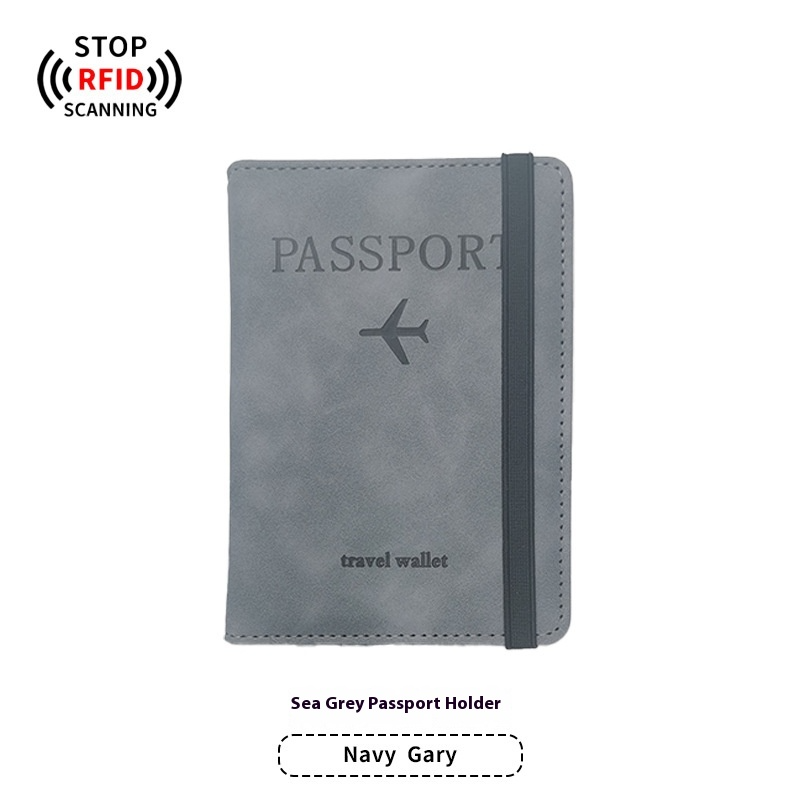 PU Leather Passport Holder and Luggage Tag Set