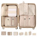 7-Piece Travel Packing Cubes Set for Clothes Storage