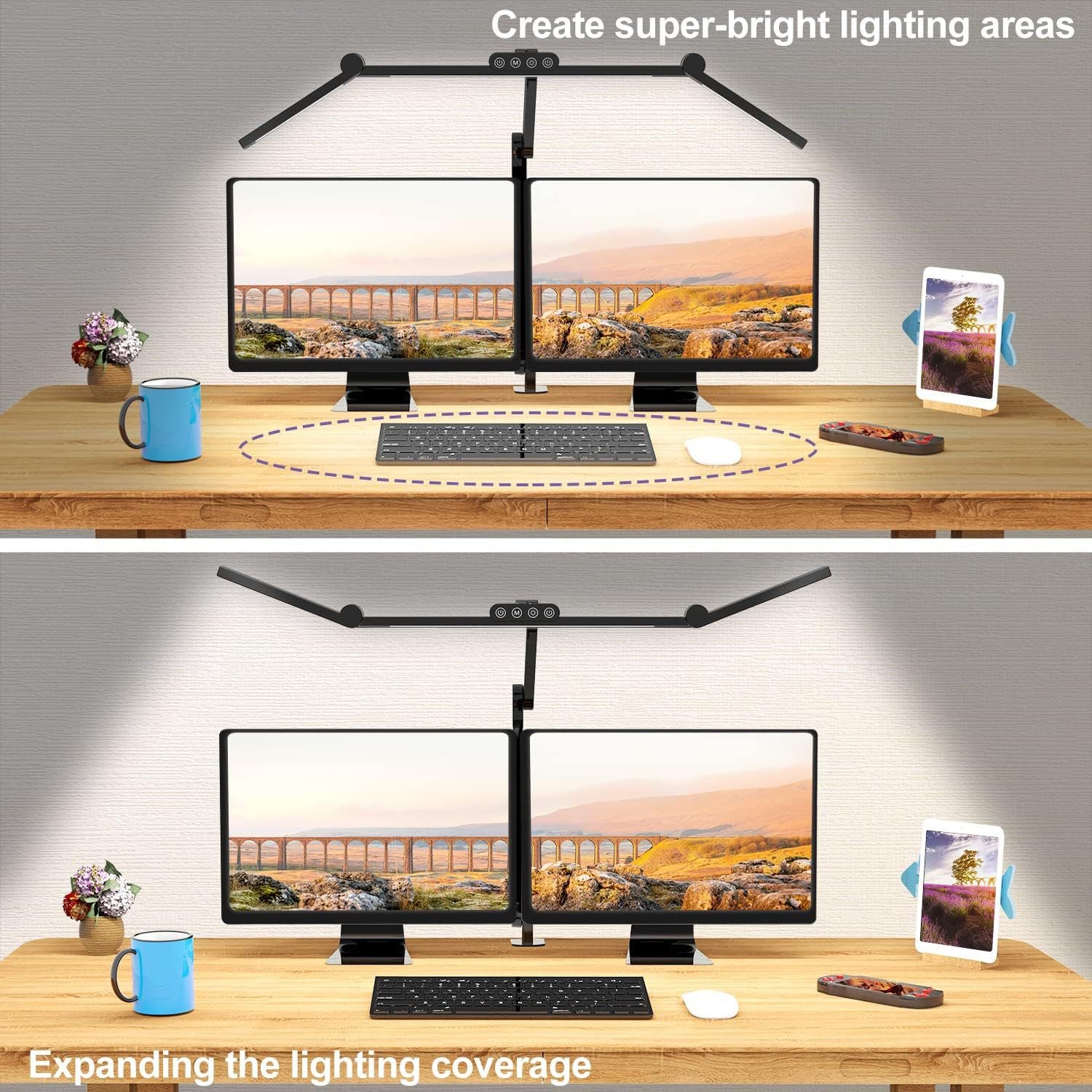 Eye-Caring LED Desk Lamp with Remote