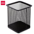 Deli 909 Metal Round Pencil Holder for Desk Storage